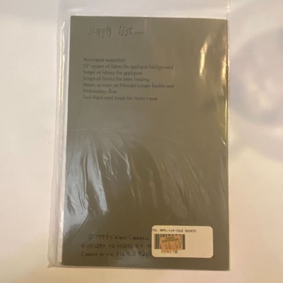 Heart To Hand 170 Pattern Adult Yule Shirts Applique Christmas Holiday Mature - Picture 4 of 6